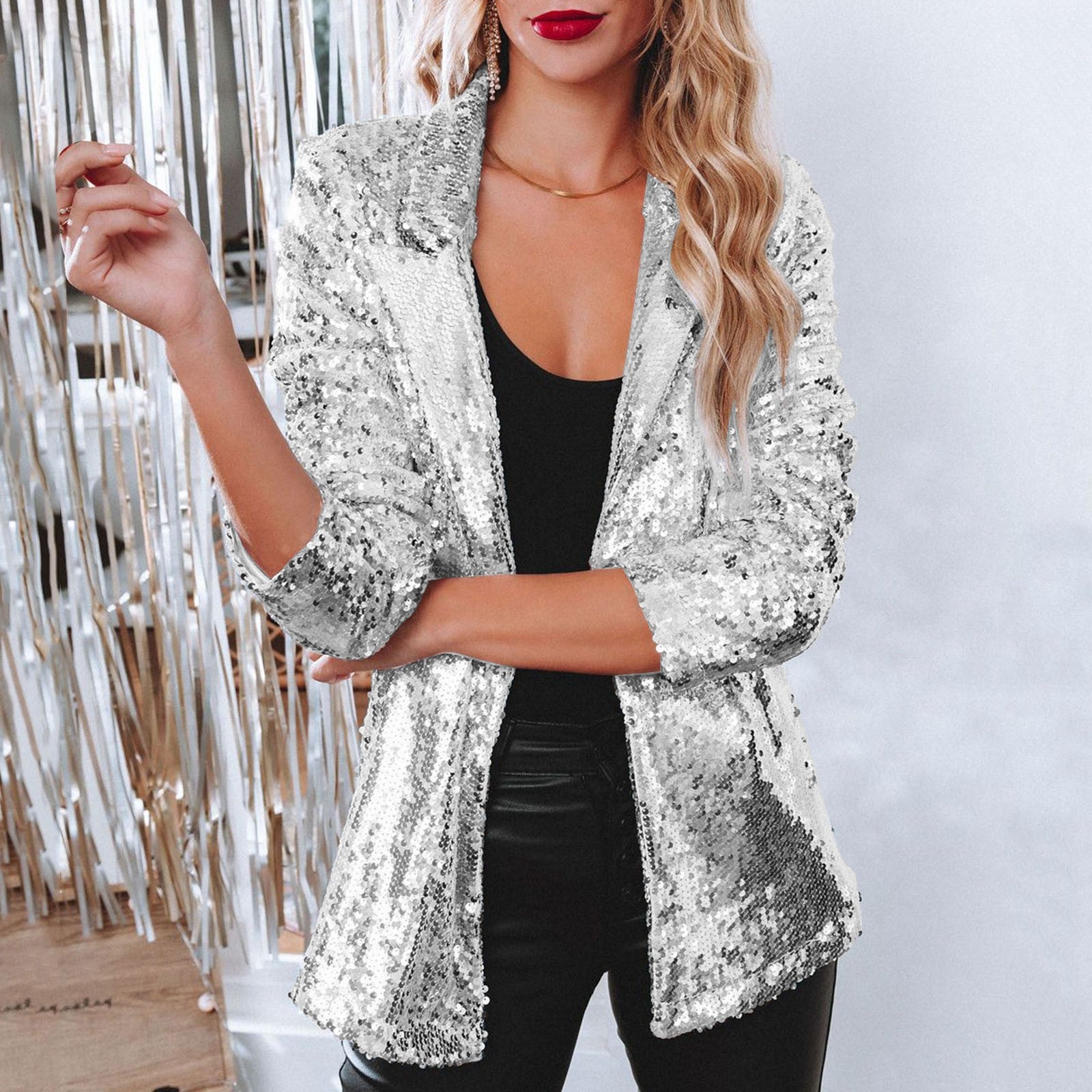 Valenzora | Glamouröser Pailletten-Blazer