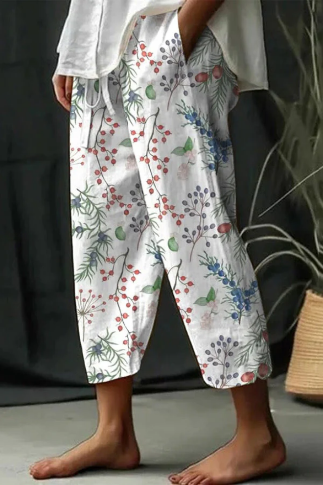 Valenzora | Lässig Unique Printed Button Pocket Pants
