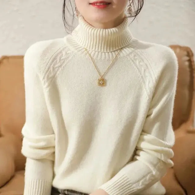 Valenzora – Eleganter Rollkragenpullover für Damen