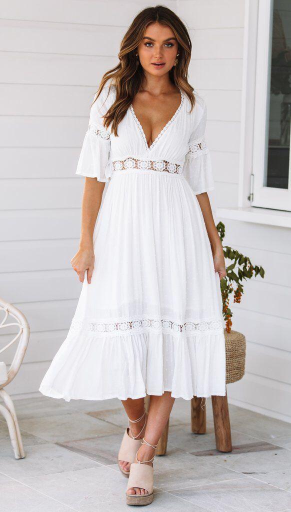 Valenzora | Boho Midi Dress