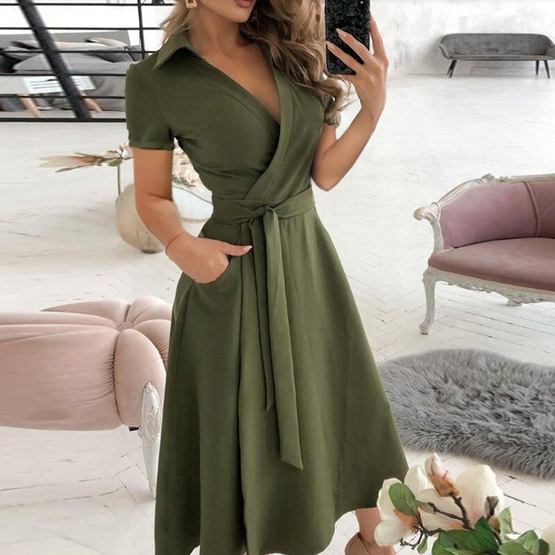 Valenzora A-Linien-Bindekleid
