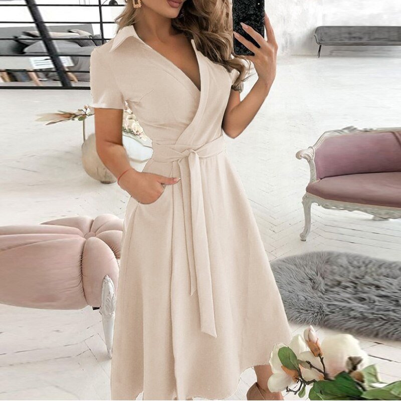 Valenzora A-Linien-Bindekleid