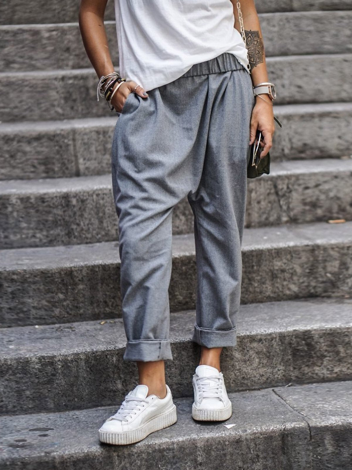 Valenzora | Casual linen trousers look