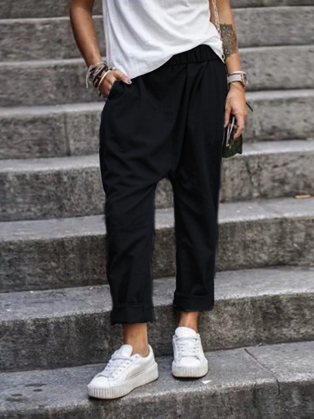 Valenzora | Casual linen trousers look