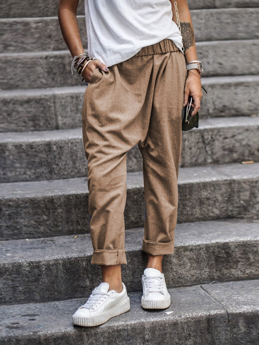 Valenzora | Casual linen trousers look