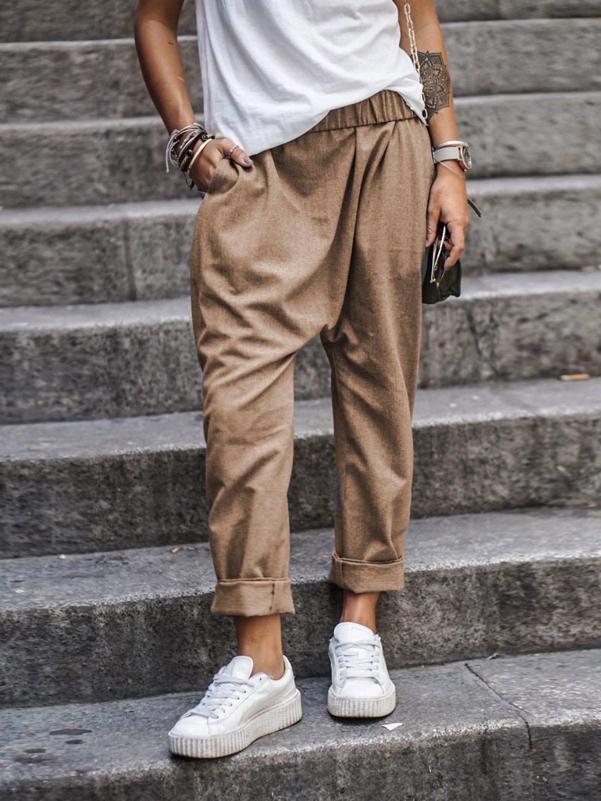 Valenzora | Casual linen trousers look