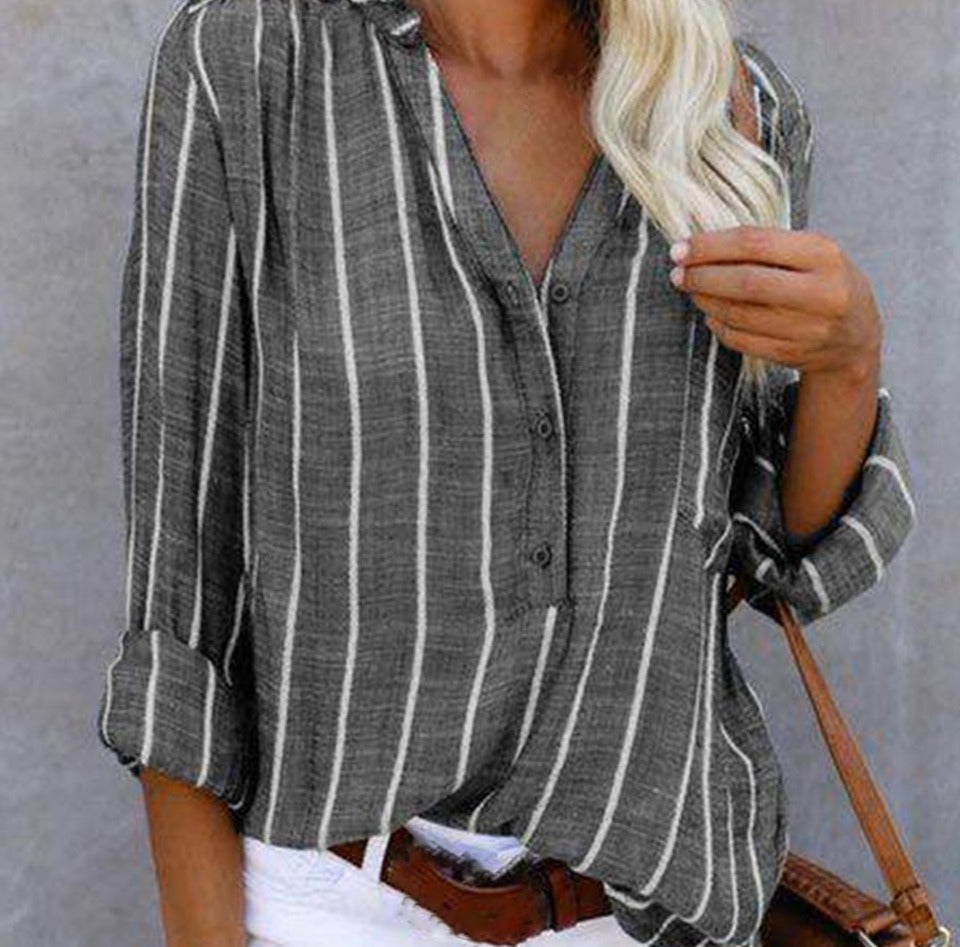 Valenzora | Breathable and fashionable striped shirt