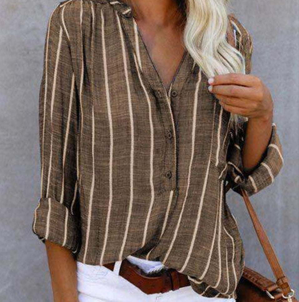 Valenzora | Breathable and fashionable striped shirt