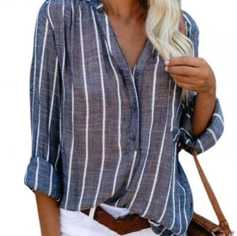 Valenzora | Breathable and fashionable striped shirt