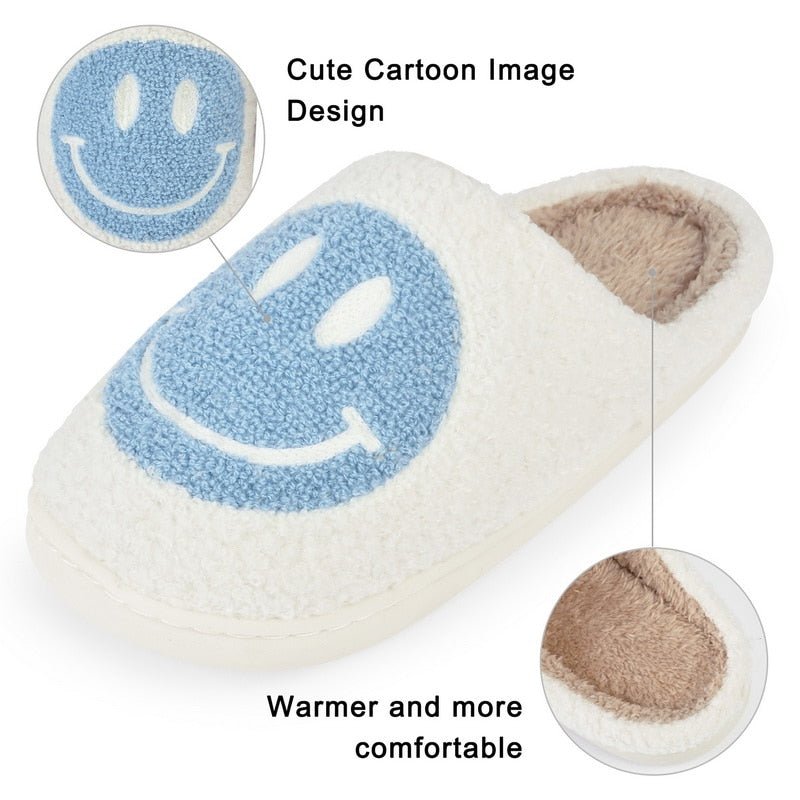Valenzora | with smiley face - comfortable women's slippers made of soft material