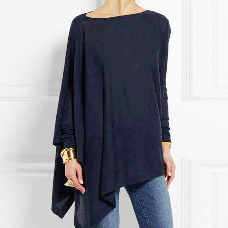 Valenzora | Comfortable autumn O-neck long-sleeved top for women