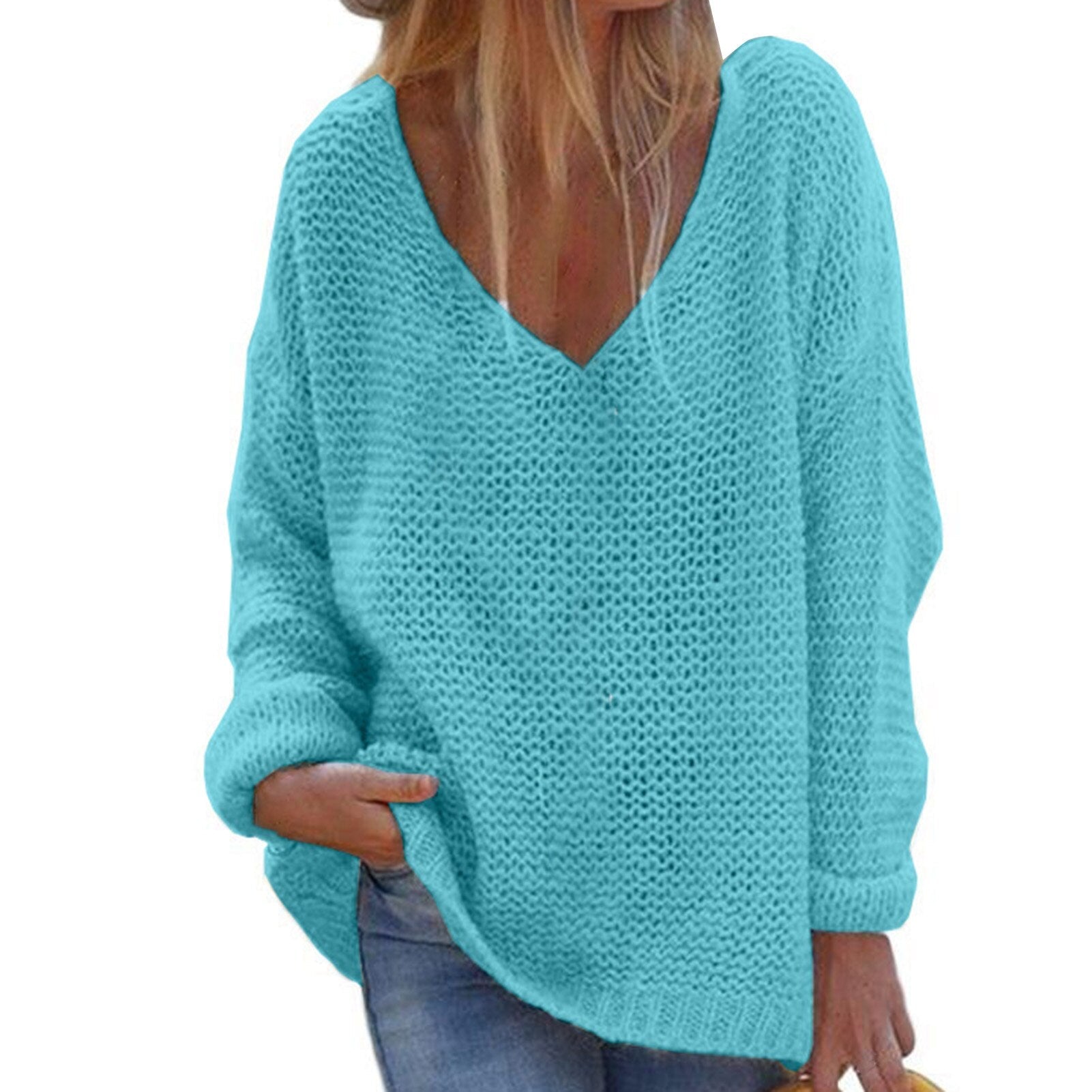 Long-sleeved knit top