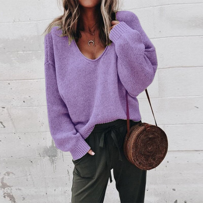 Valenzora Pullover mit V-Ausschnitt