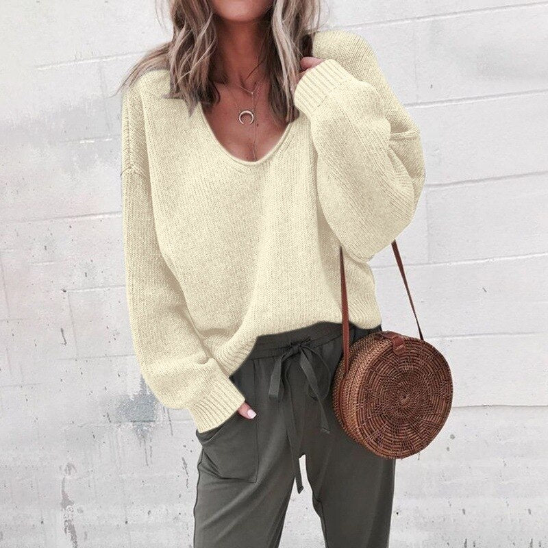 Valenzora Pullover mit V-Ausschnitt