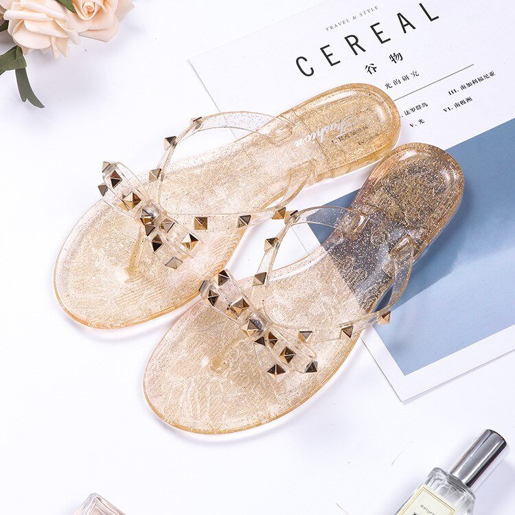 Valenzora Rivet-Schleifenknoten-Flip-Flop-Sandalen