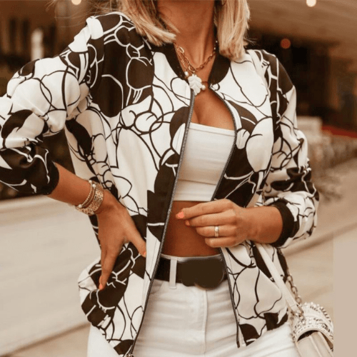 Valenzora | Damen Jacke im Vintage-Stil, Damen Übergangsjacke, Perfekt zum Layering