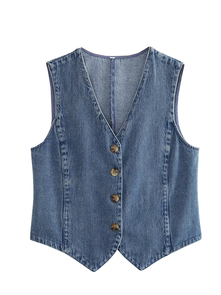 Valenzora | Damen Jeansjacke in Blau