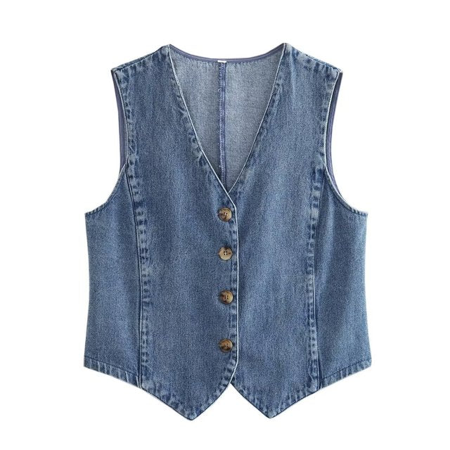 Valenzora | Damen Jeansjacke in Blau