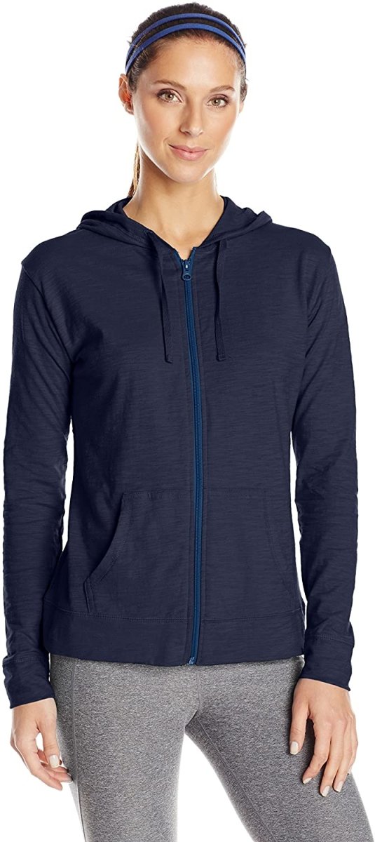 Valenzora | Women's Jersey Full Zip Hoodie Activewear