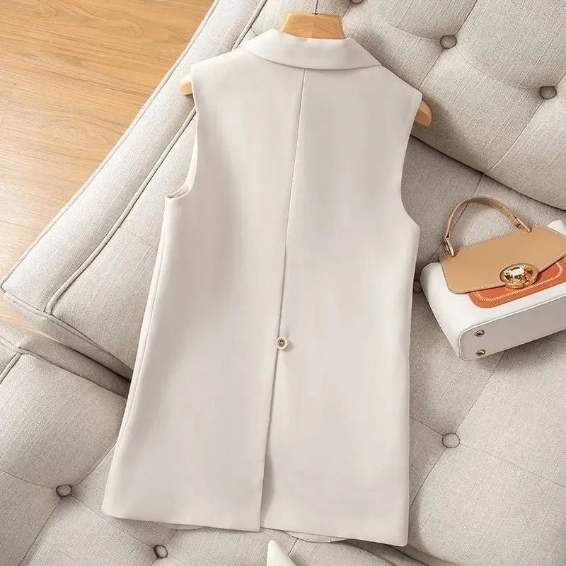 Valenzora | Women's Vest Jacket Sleeveless Blazer