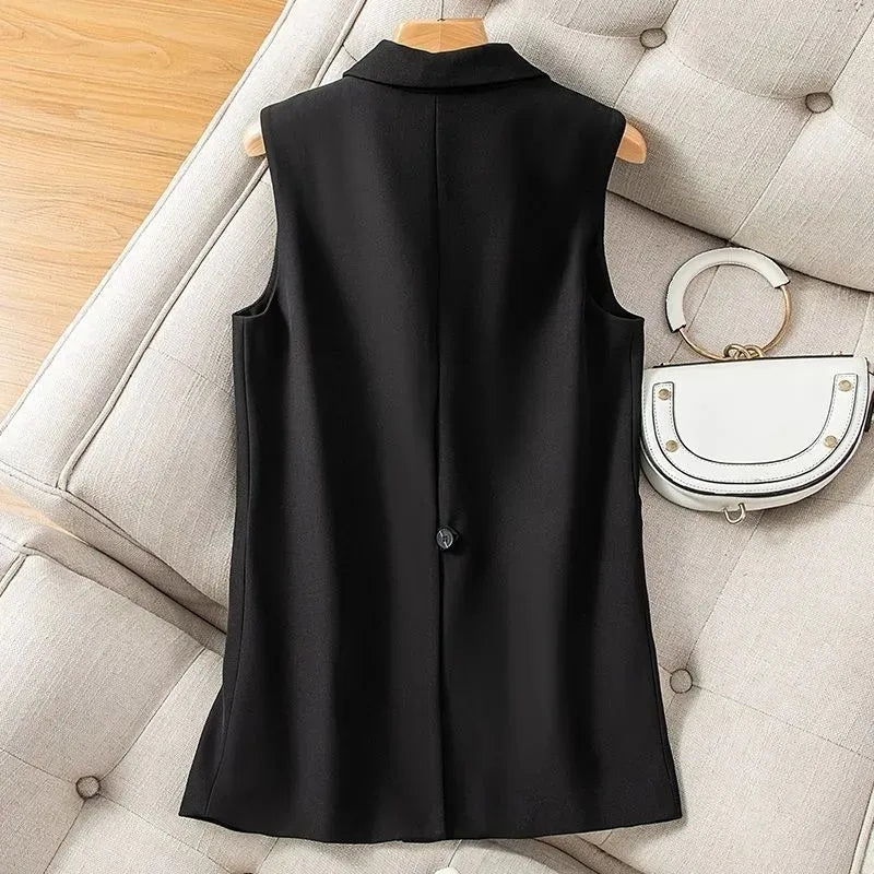 Valenzora | Women's Vest Jacket Sleeveless Blazer