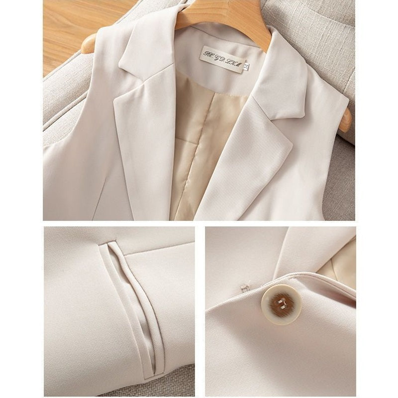 Valenzora | Women's Vest Jacket Sleeveless Blazer