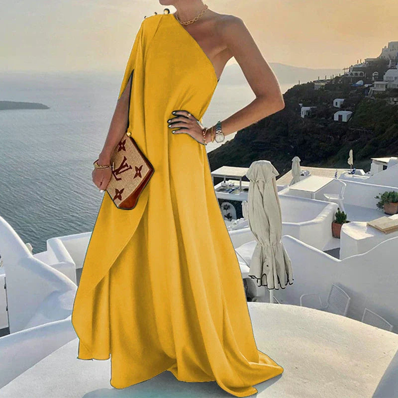Valenzora | Shoulder Draped Maxi Dress for Women
