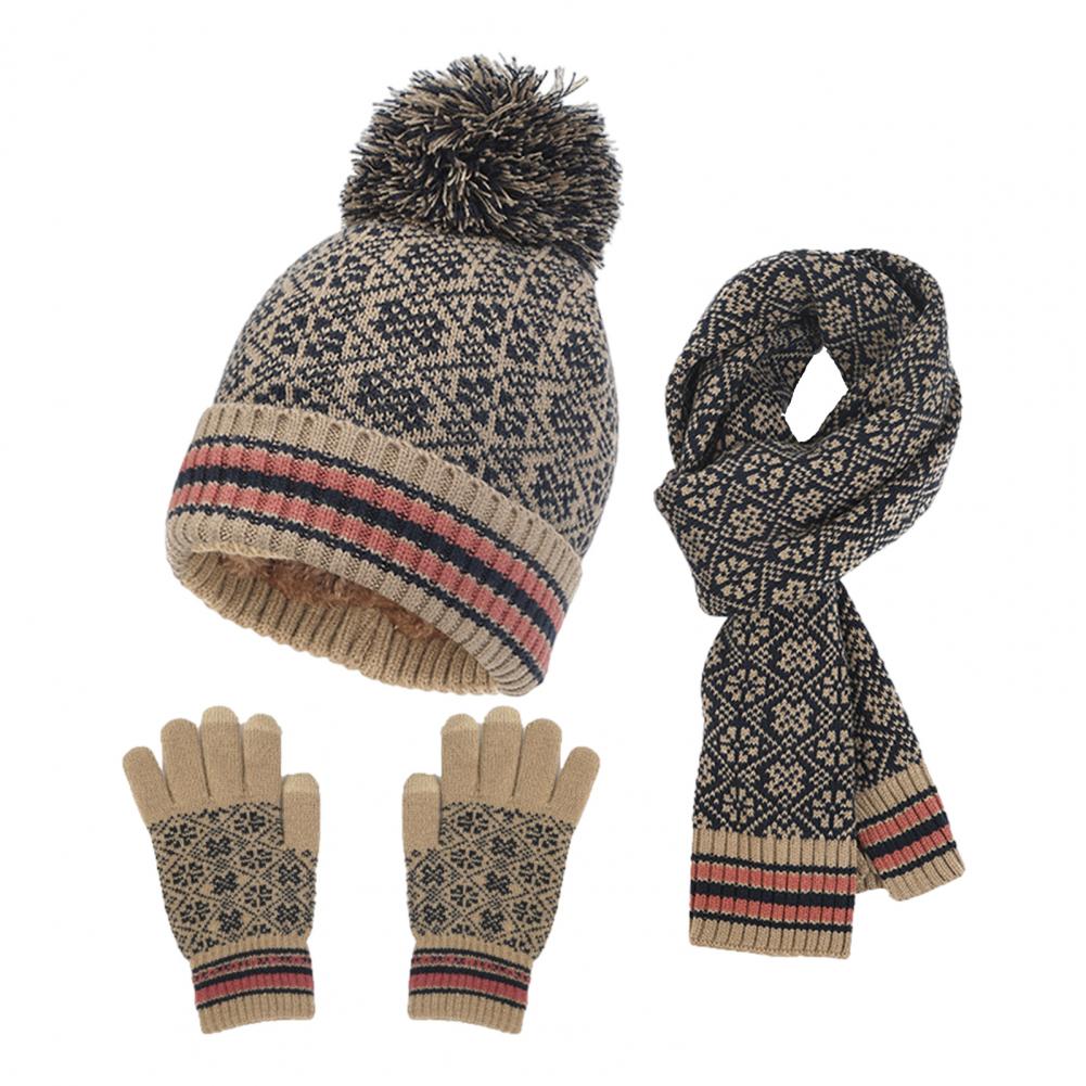 Valenzora | Lässiges 4-teiliges warmes Strickset für Damen für Herbst/Winter