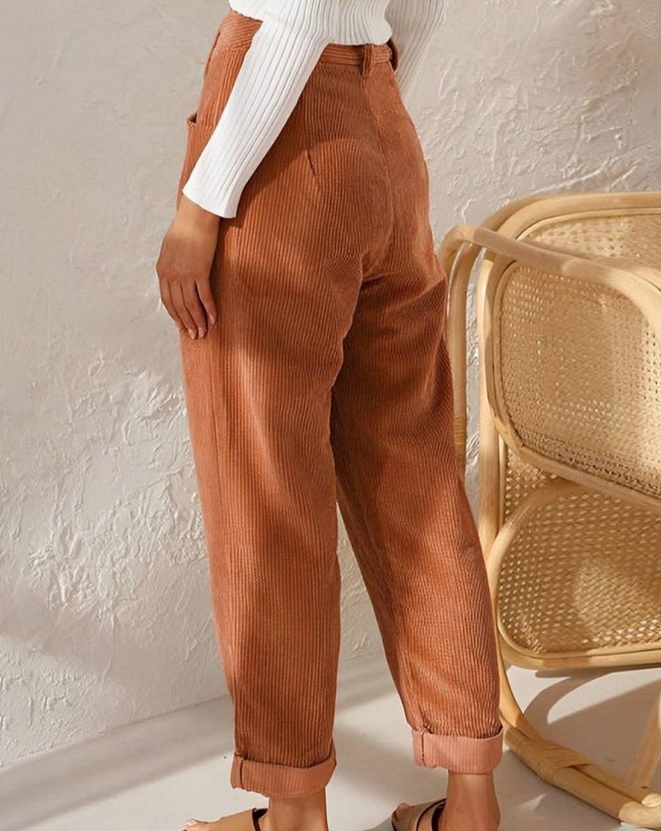 Valenzora - Comfortable corduroy trousers