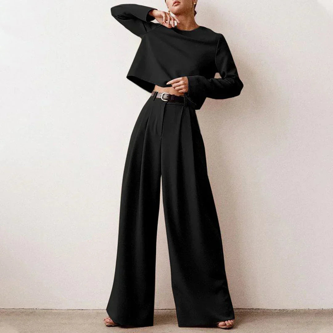 Valenzora | Elegant Two-Piece Palazzo Set
